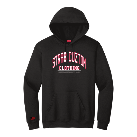 Stra8 Arch Hoodie - Black/Red/White