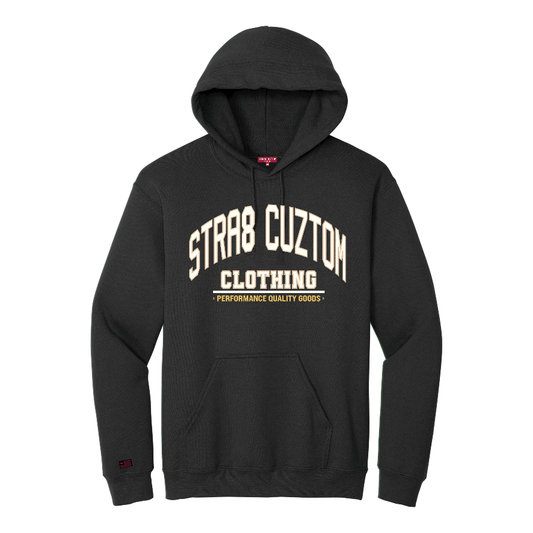 Stra8 Arch Hoodie - Black/Coffee Cream/Gold