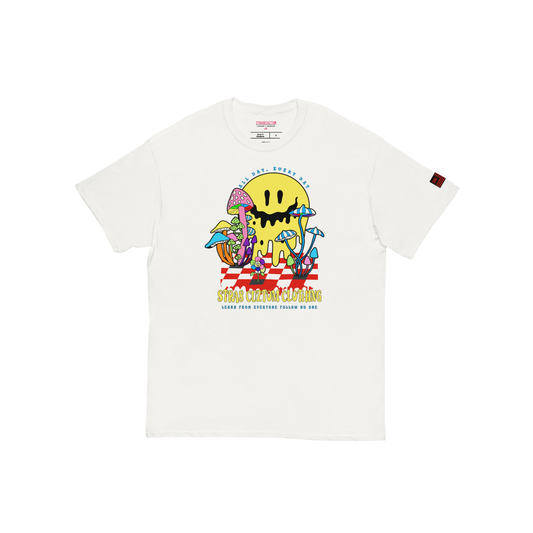 STRA8 DRIPPY TEE- WHITE